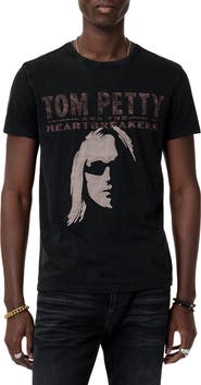 John Varvatos Tom Petty Appliqué Organic Cotton Graphic T-Shirt