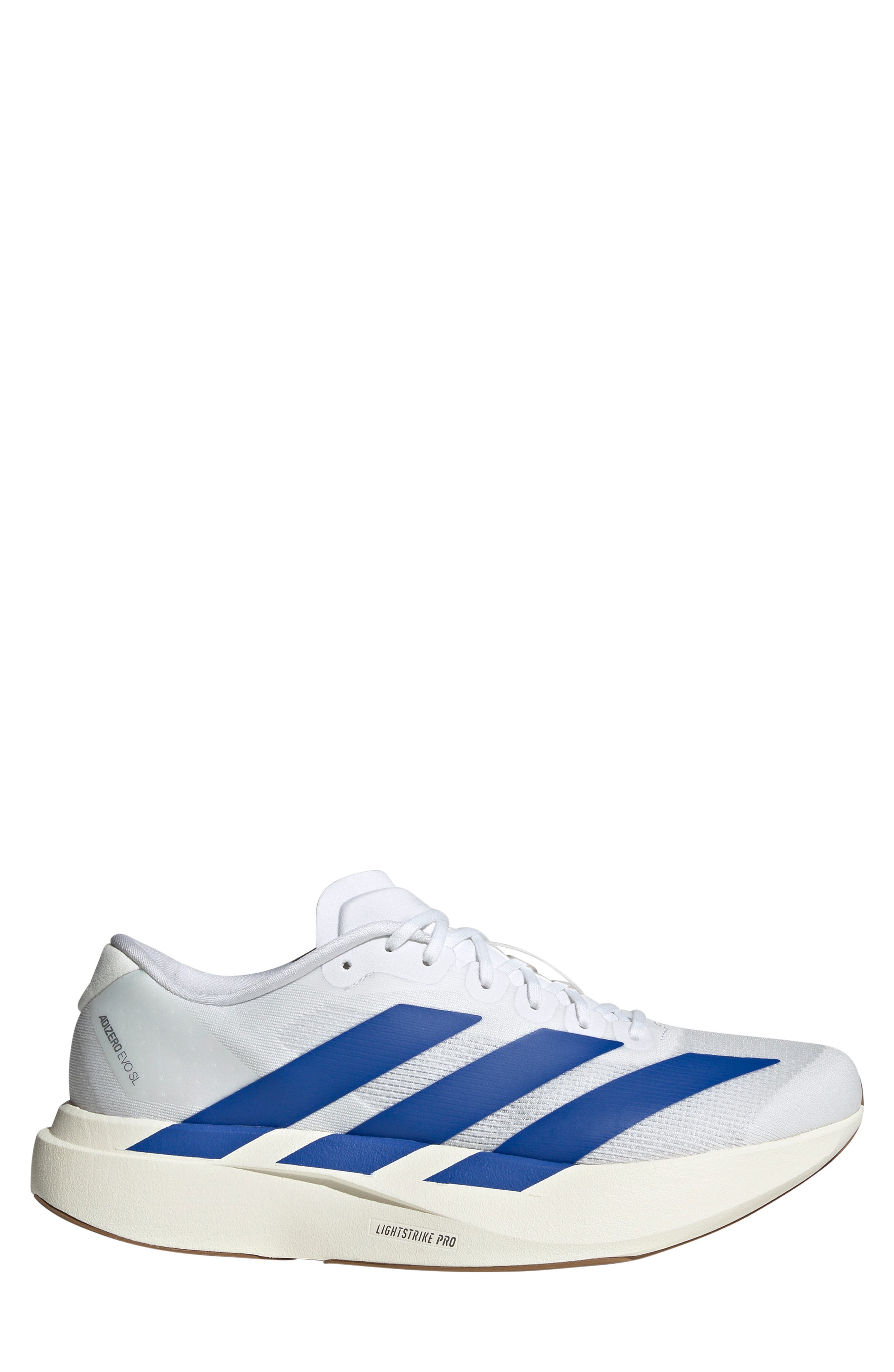 Adizero Evo SL Running Shoe, Alternate, color, FTWWHT/ROY