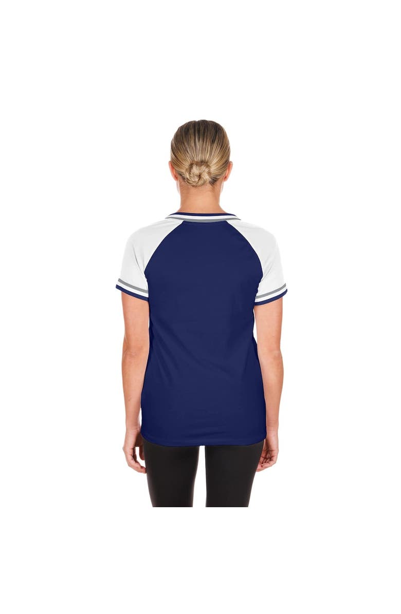 New Era Women's New Era Royal Los Angeles Dodgers Gameday Raglan V-Neck T-Shirt, Alternate, color, 