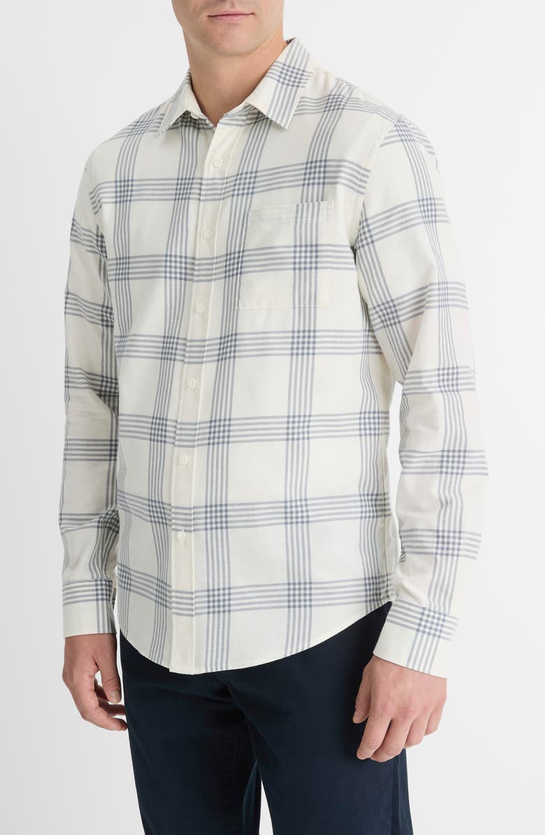 Vince West Coast Plaid Button-Up Shirt, Main, color, 
