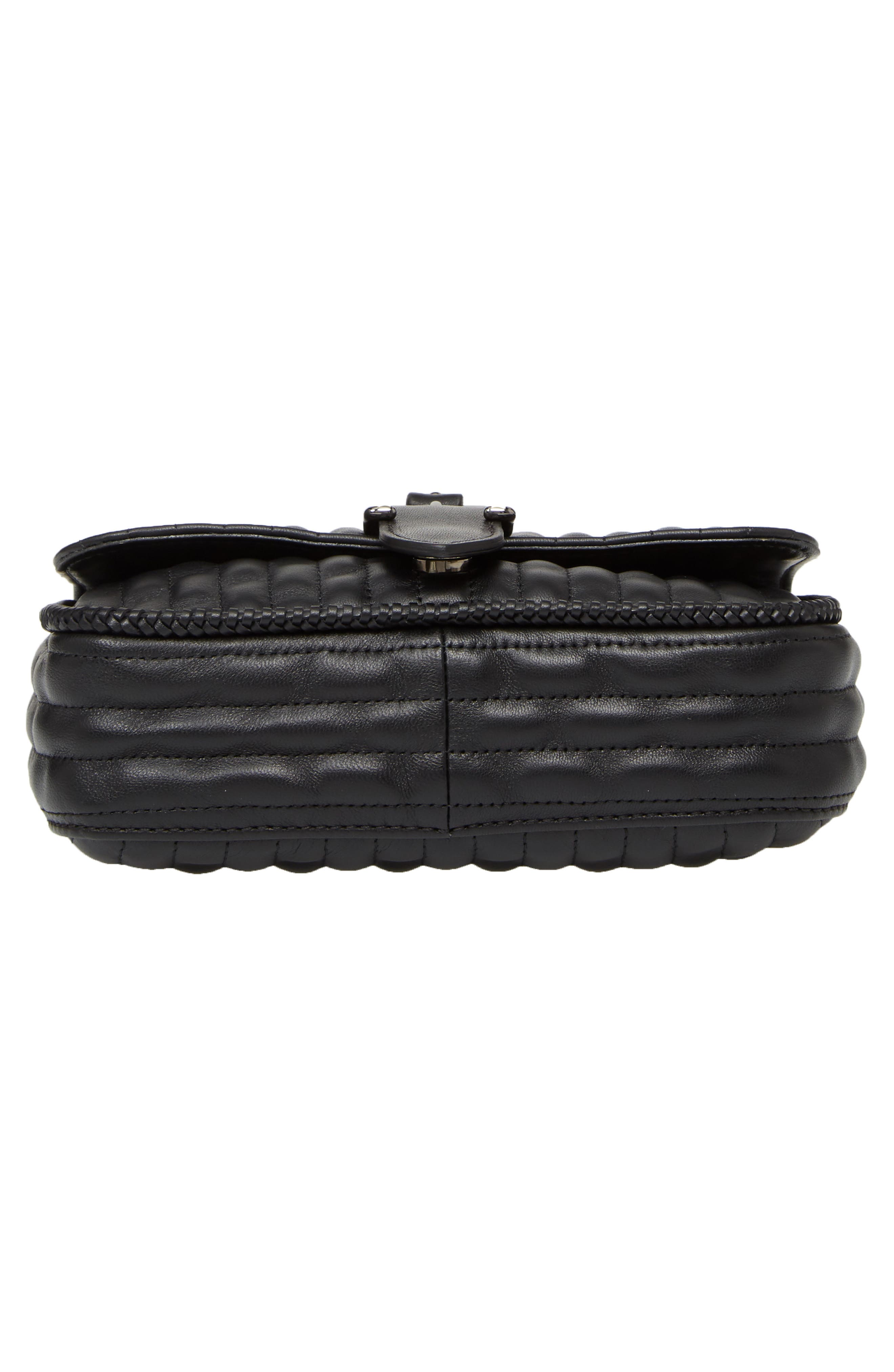 Longchamp Quilted Chain Strap Shoulder Bag, Alternate, color, Black