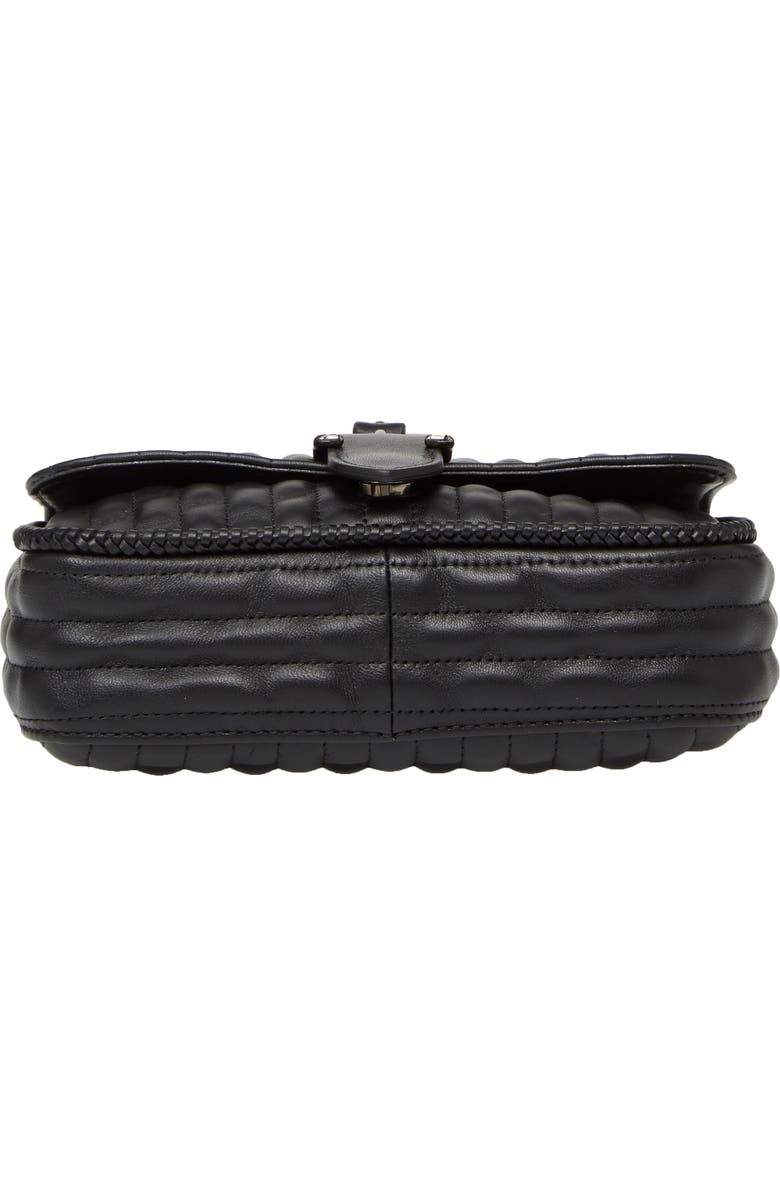 Longchamp Quilted Chain Strap Shoulder Bag, Alternate, color, Black