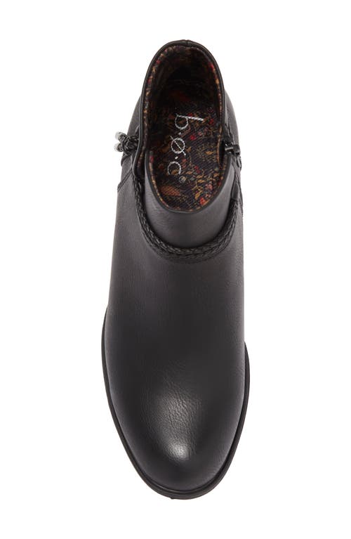 B O C By Børn Lindsay Block Heel Bootie In Black