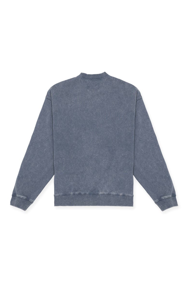 NY Felt Logo Sweatshirt, Alternate, color, WASHED NAVY