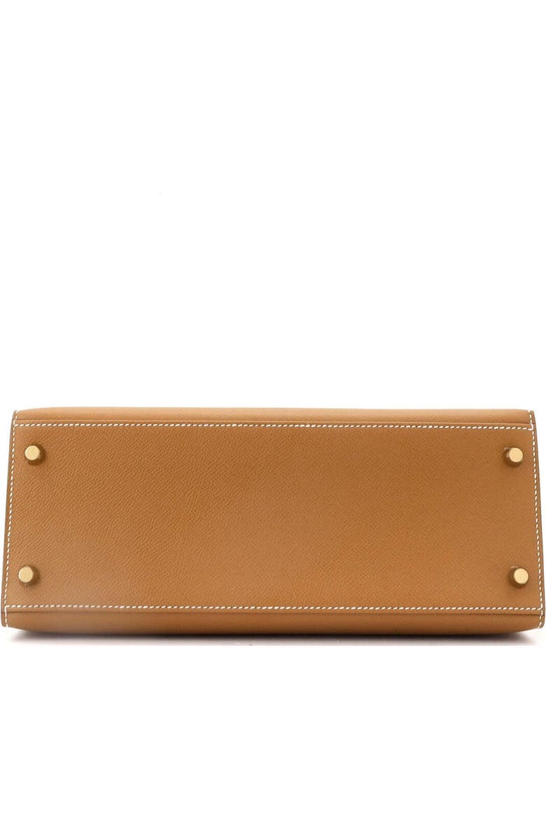 Pre-Owned Hermes Kelly Handbag Brown Epsom with Gold Hardware 28, Alternate, color,