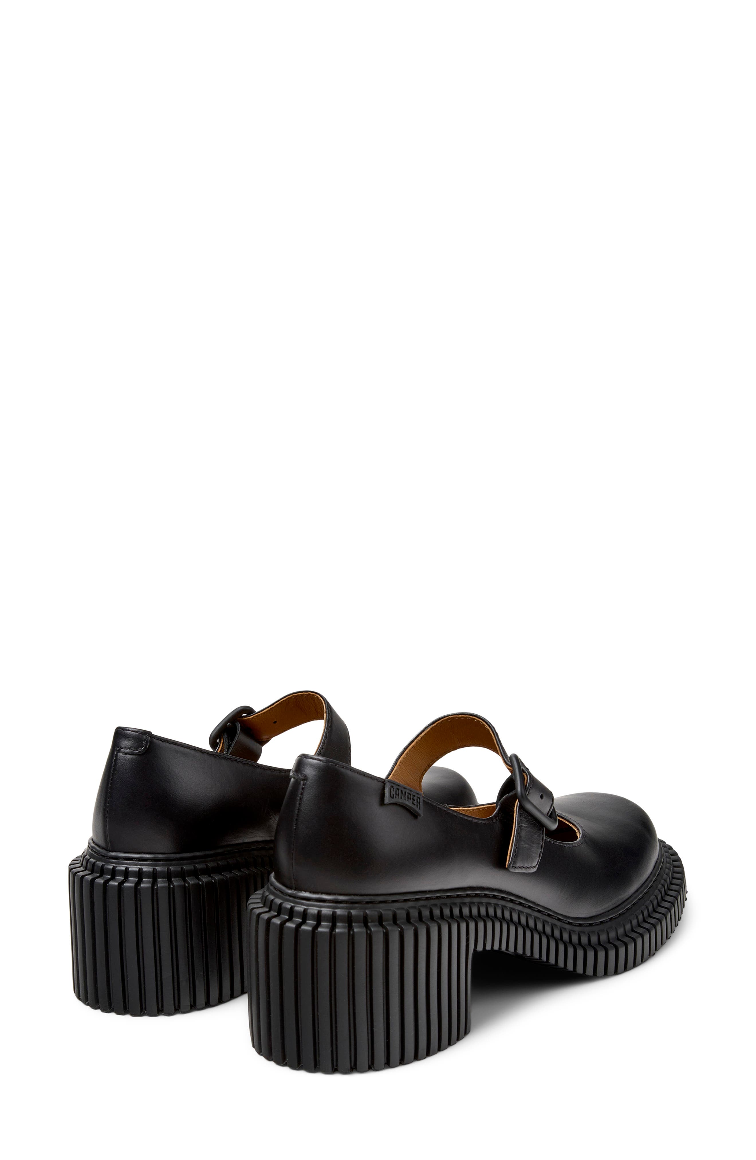 Camper Pix Mary Jane Flat, Alternate, color, Black Dark