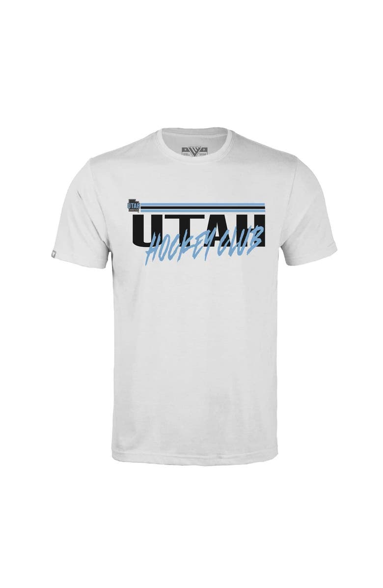 LEVELWEAR Men's Levelwear White Utah Hockey Club Richmond Etched T-Shirt, Alternate, color, White