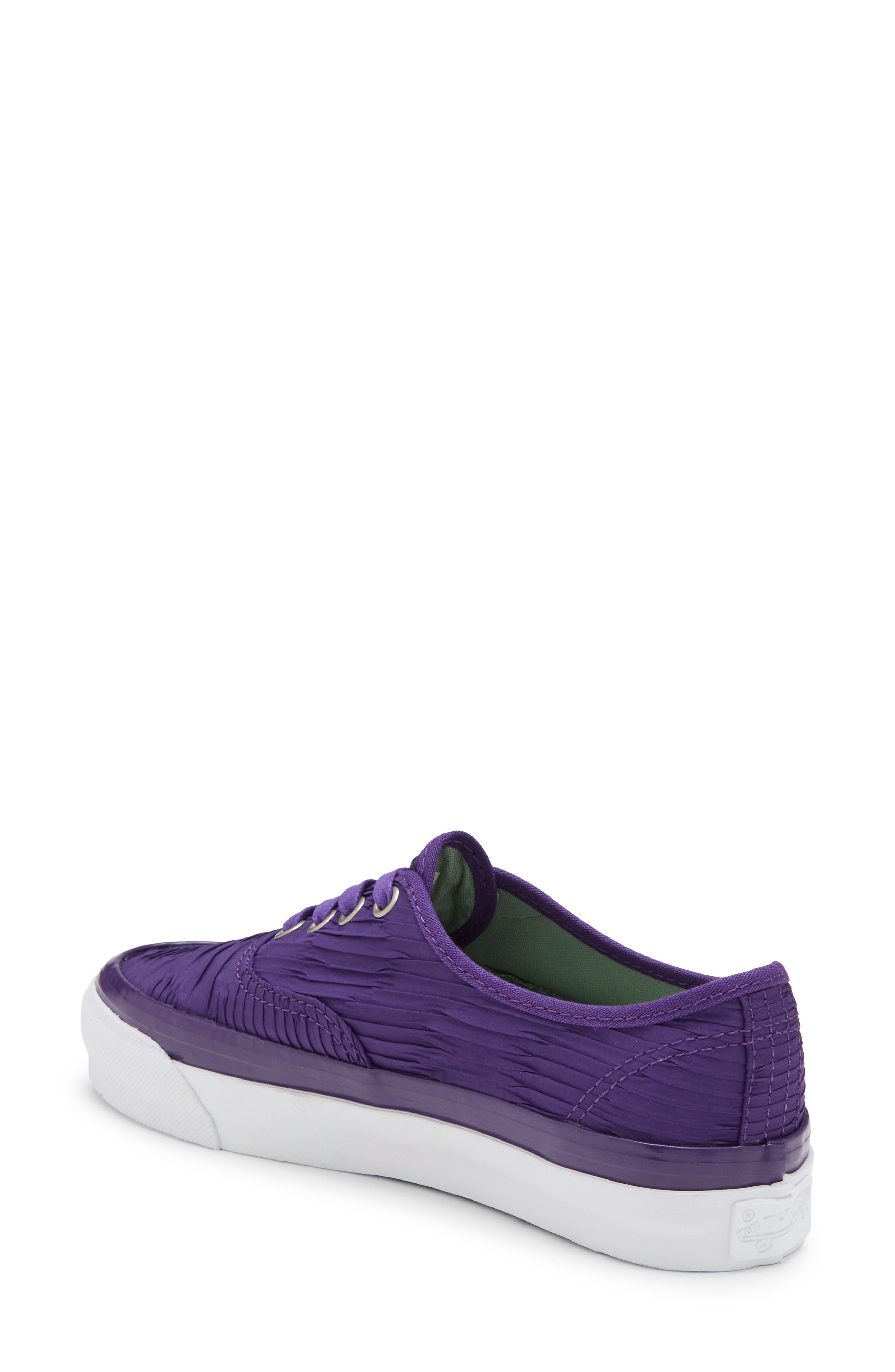LX Authentic 44 Pleat Sneaker, Alternate, color, PLUM