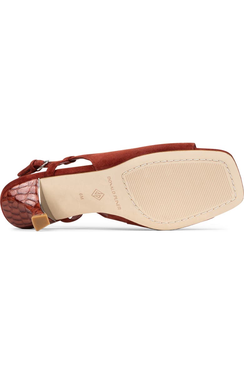 Donald Pliner Grinn Peep Toe Slingback Sandal, Alternate, color, Redwood