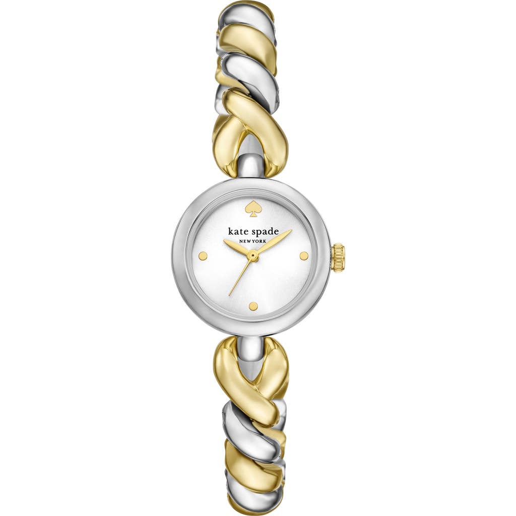 Kate Spade New York Monroe Two-tone Twist Bracelet Watch, 24mm In Multi