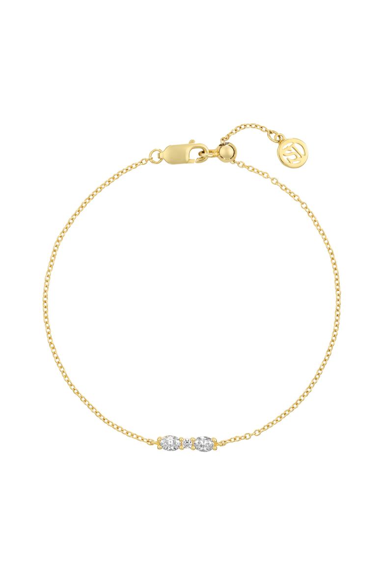 Valeria Jewelry Set - Gold, Alternate, color, 18K gold plated/White