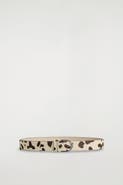 COS Animal-print Pony Hair-effect Leather Belt