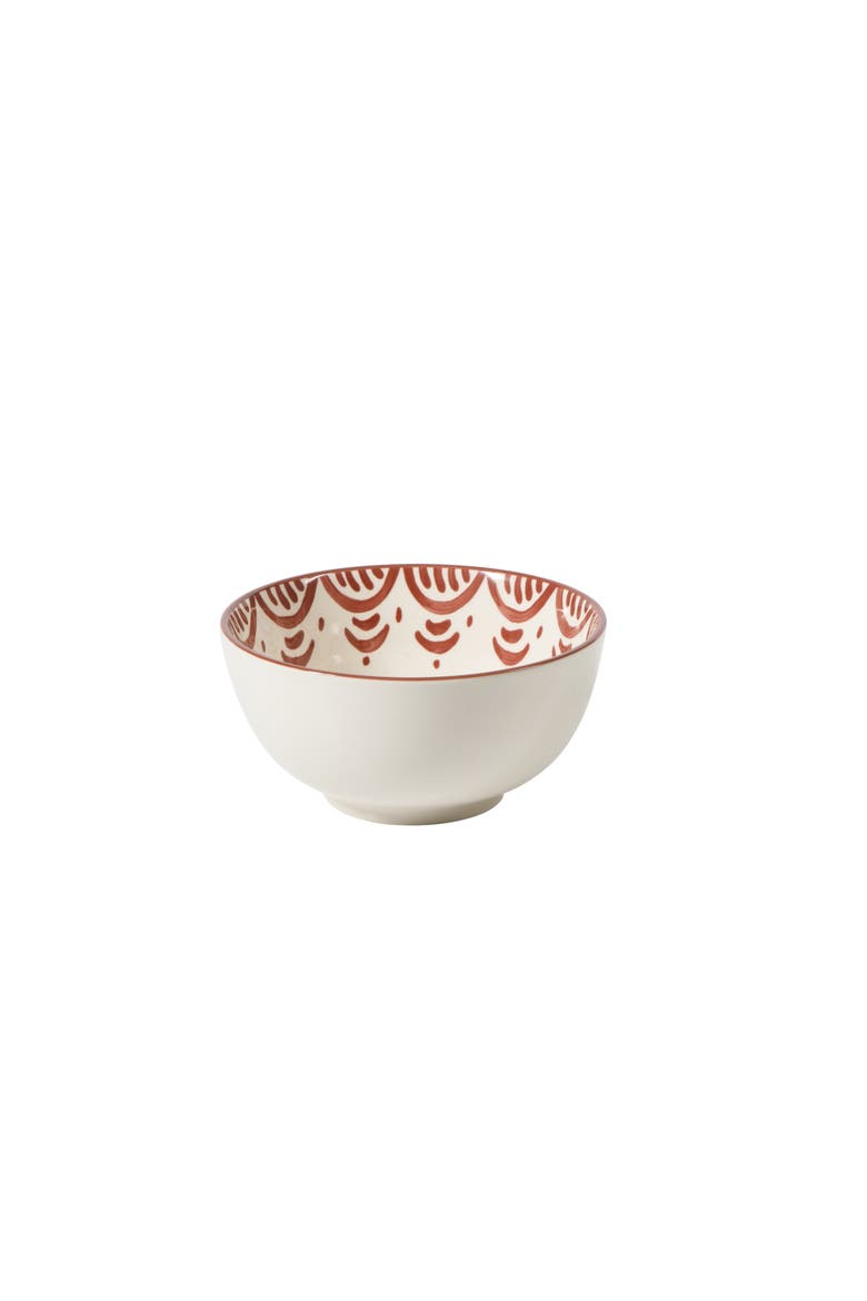 2-Time Oprah's Favorite Things, Valencia Flor 16 Piece Plates and Bowls Dinnerware Set, Alternate, color, Pomegranate Red
