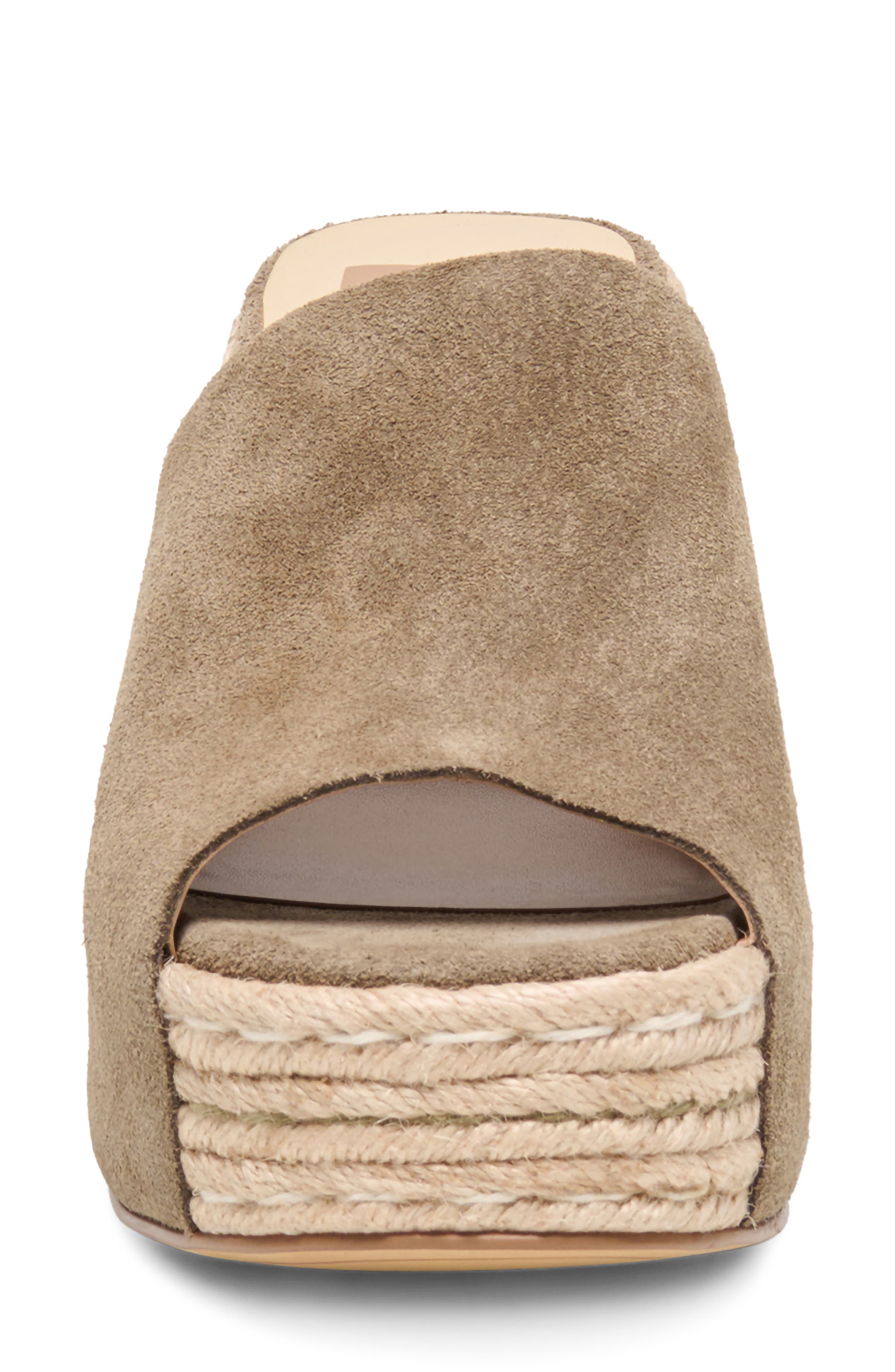 Bohdi Espadrille Platform Mule, Alternate, color, OLIVE SUEDE