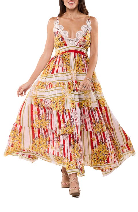 Vacation Print Maxi Dress