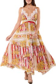 RANEES Vacation Print Maxi Dress