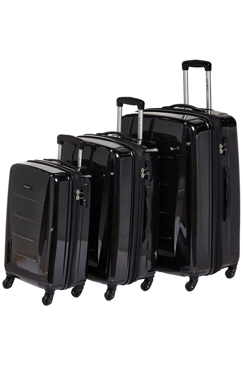 Winfield 2 Hardside Expandable (20"/24"/28") 3 Piece Spinner Luggage Set, Main, color, Brushed Anthracite