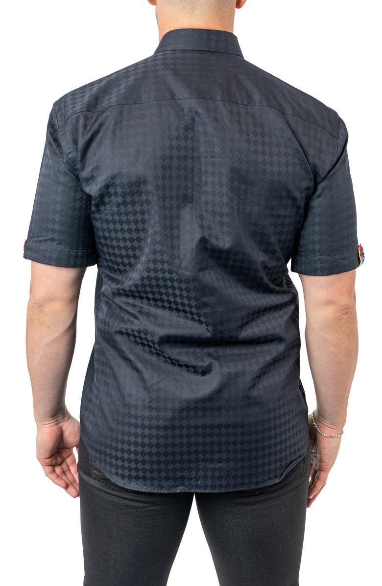 Maceoo Galileo Panam 68 Black Contemporary Fit Short Sleeve ButtonUp — free download