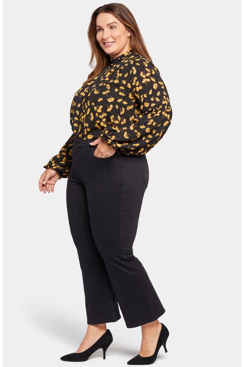 Relaxed Flare Sateen Jeans, Alternate, color, BLACK PEARL