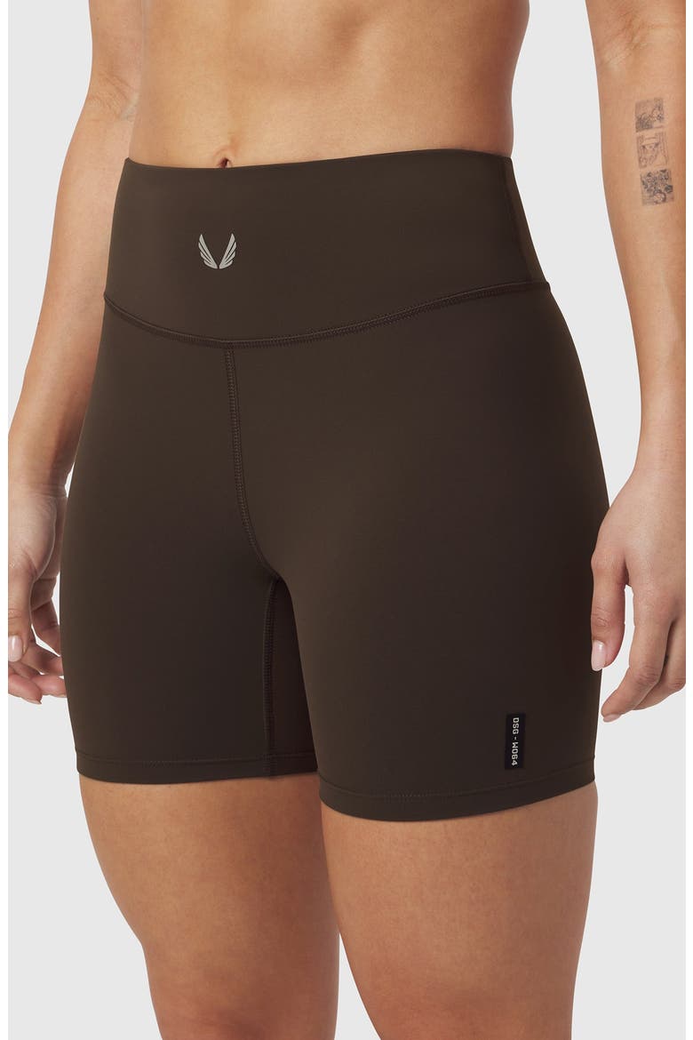 Lycra Adaptiv Biker Short, Alternate, color, Dark Earth