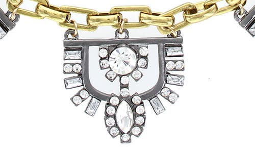 Olivia Welles Camila Deco Necklace In Gold