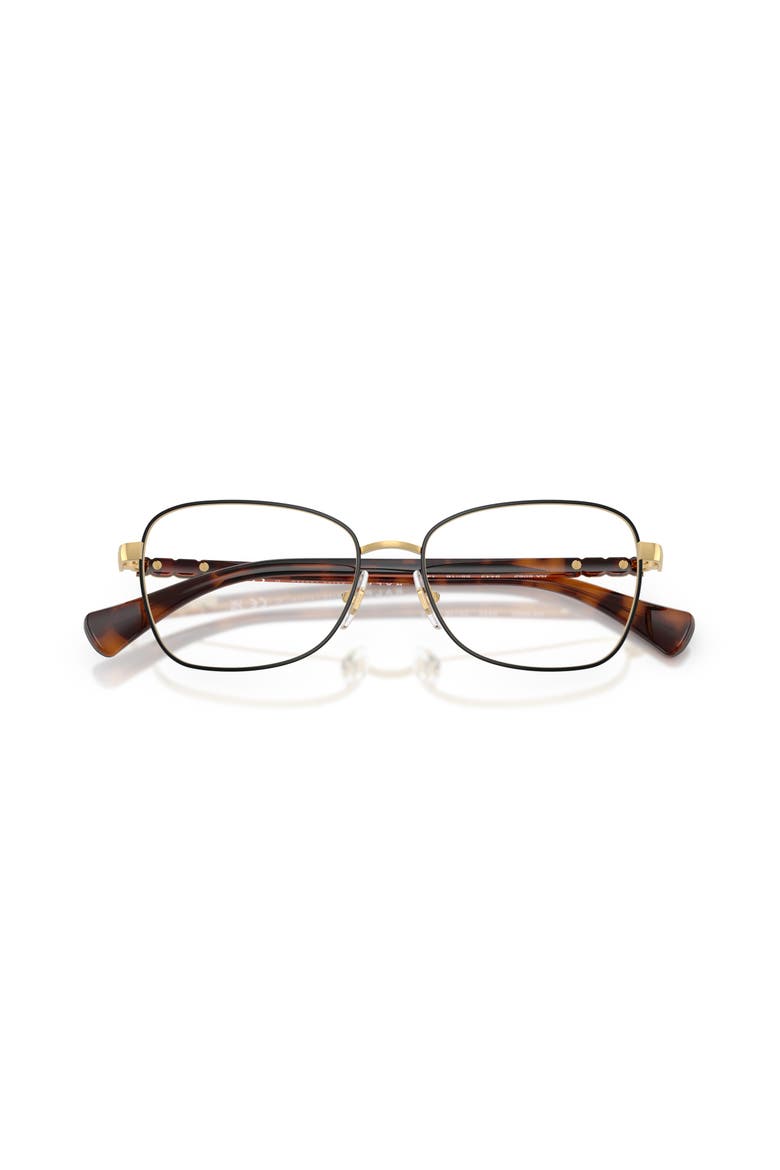 55mm Square optical glasses, Alternate, color, Black