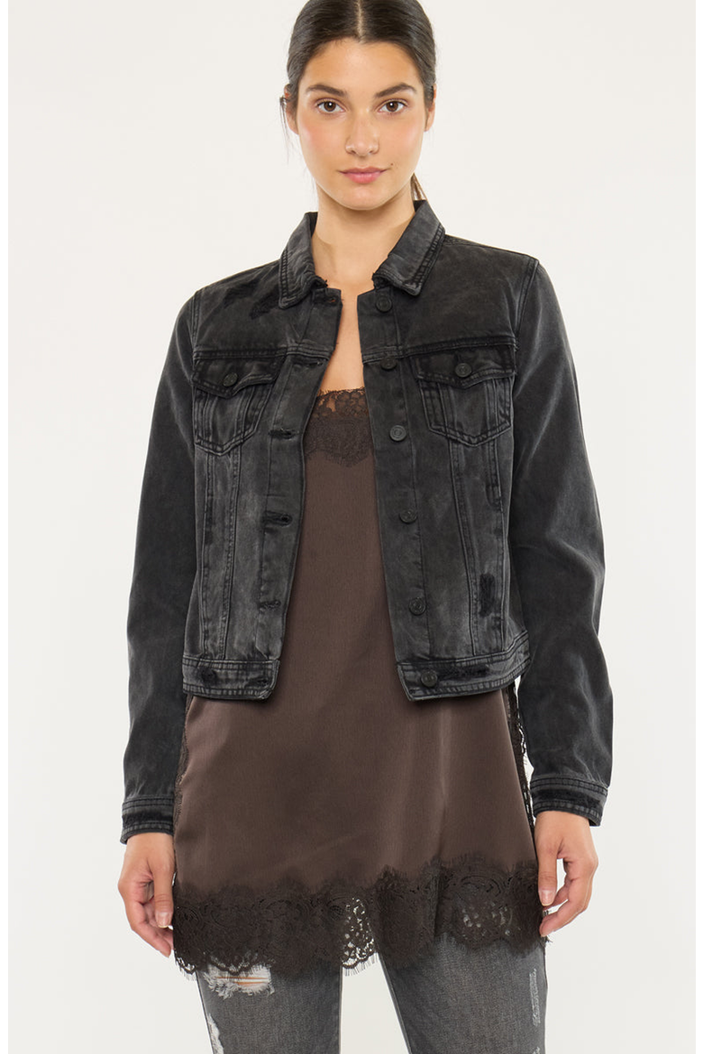 Henney Classic Trucker Jacket, Alternate, color, Dark Gray