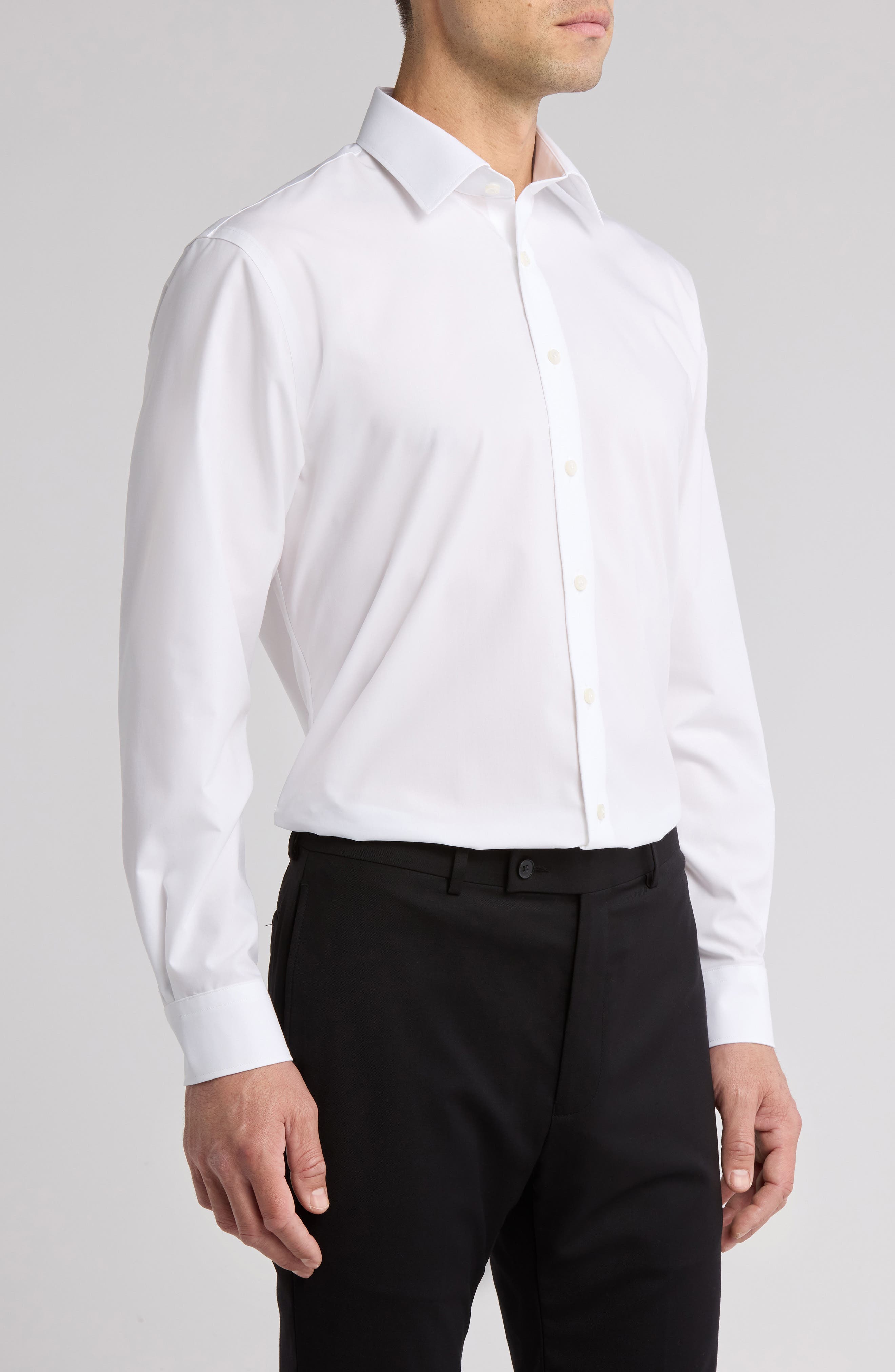 nordstrom traditional fit dress shirt Traditional Fit Solid Herringone Dress Shirt (Men)
