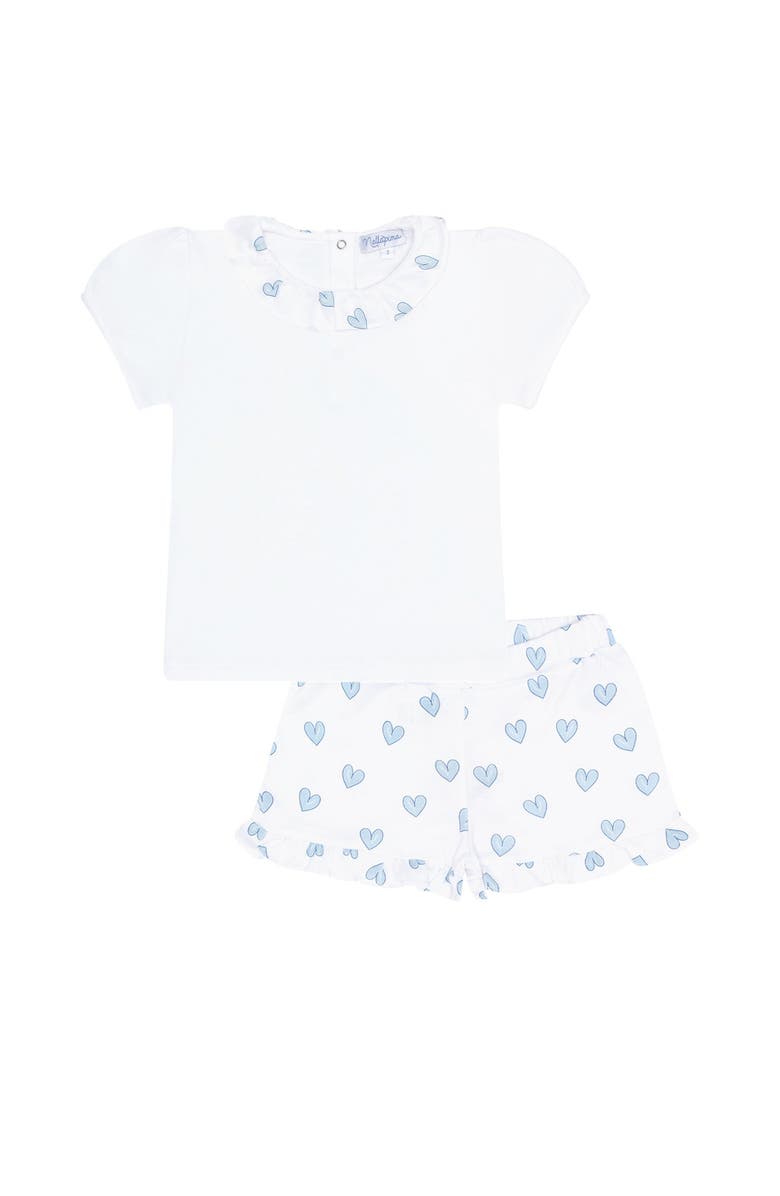 Nellapima Blue Heart Short Set - Toddler & Little Kid, Alternate, color, Blue