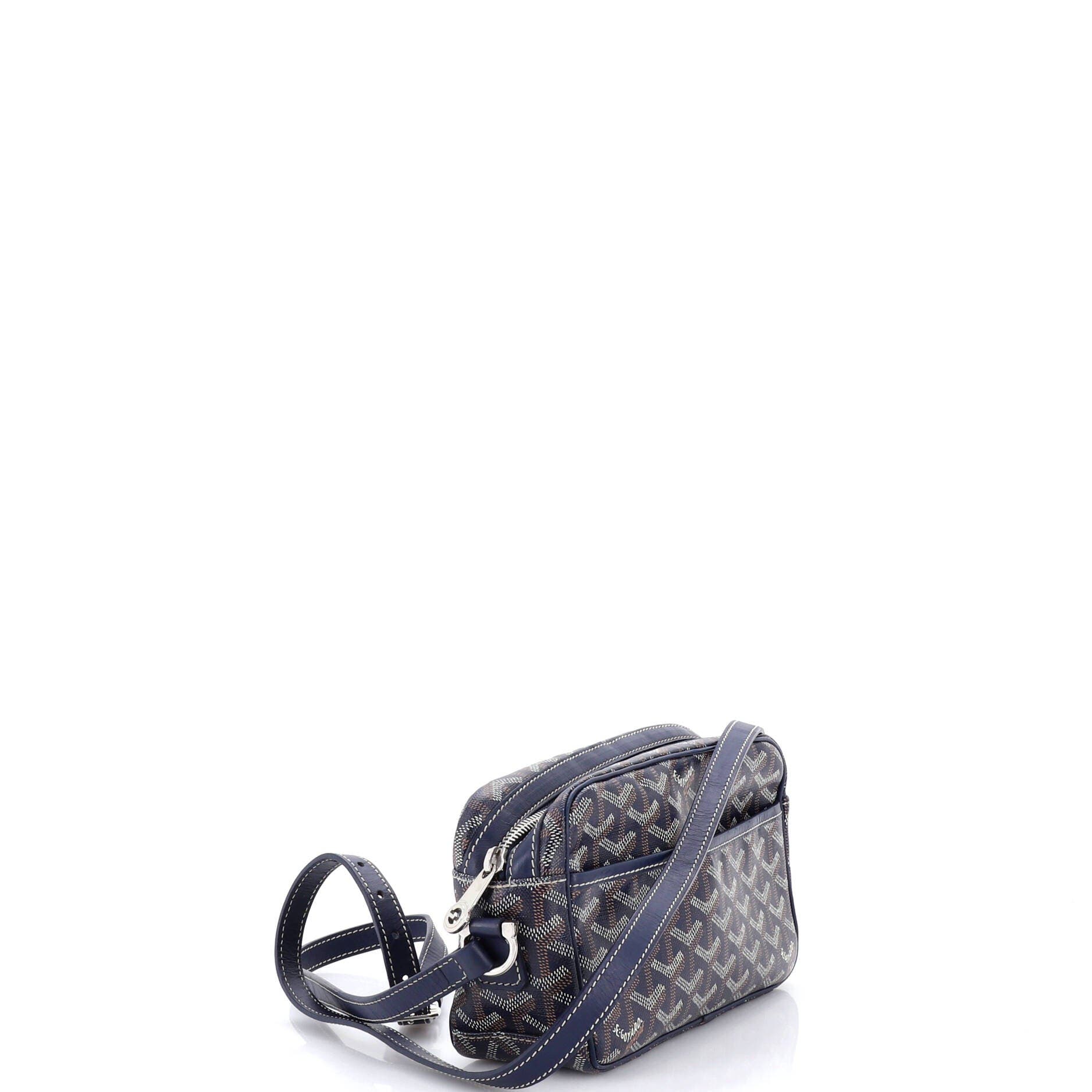 Pre-Owned Goyard Cap Vert Bag Coated Canvas, Alternate, color, Blue