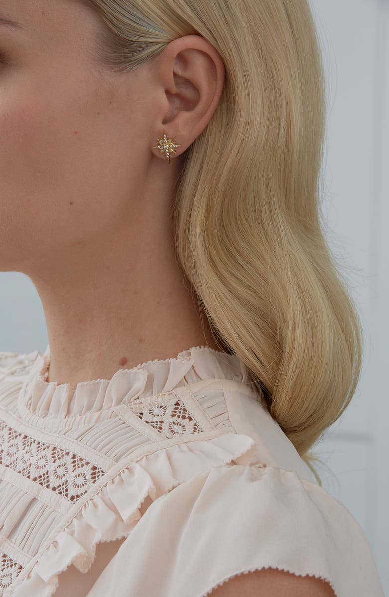 Sara Weinstock Gretta Diamond Starburst Stud Earrings, Alternate, color, 