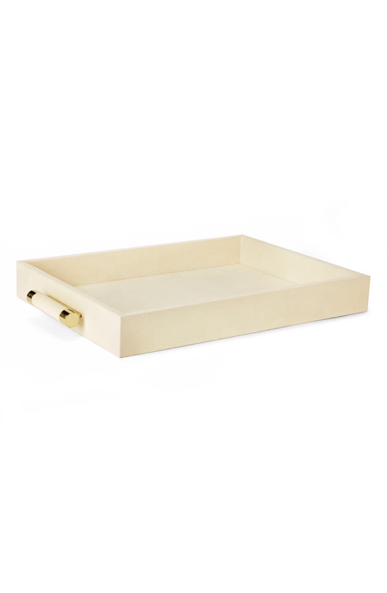 Aerin Classic Shagreen Serving Tray, Main, color, Cream