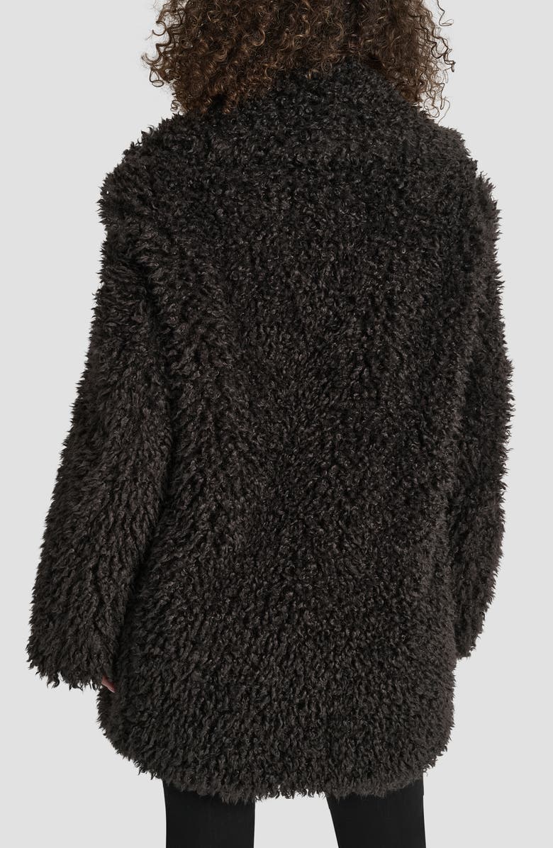 DKNY Faux Fur Jacket, Alternate, color, Bitter