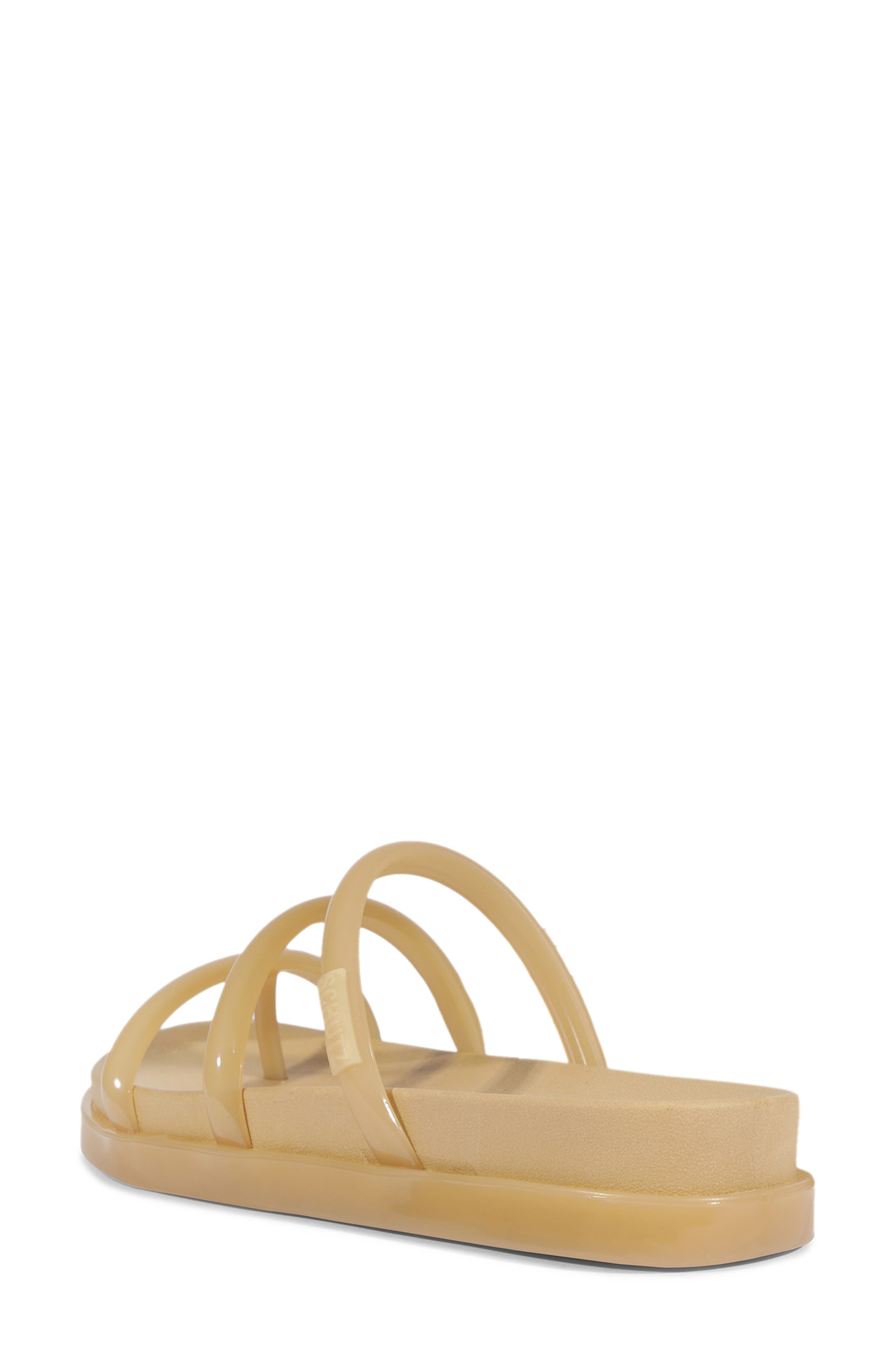 Schutz Polly Sporty Platform Sandal, Alternate, color, Bege Cuban Sand