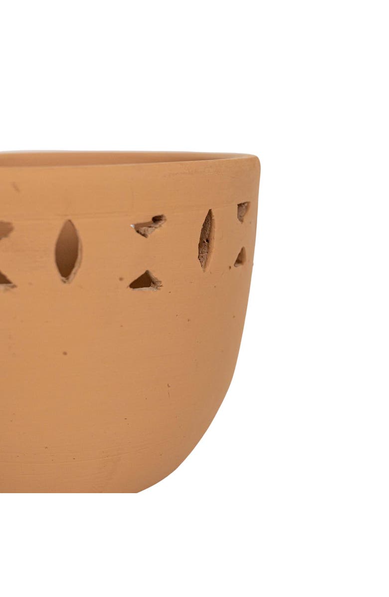 Foreside Home and Garden Southwest Cutout Planter Terracotta, Alternate, color, Orange