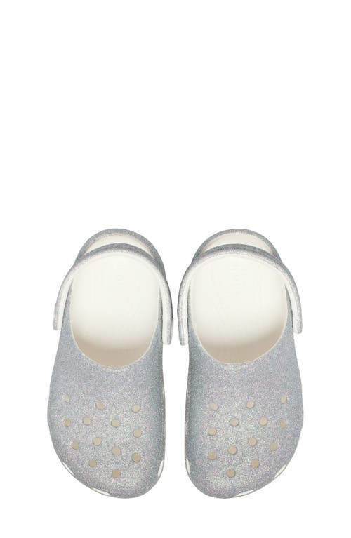 CROCS CROCS KIDS' CLASSIC IRIDESCENT GLITTER CLOG