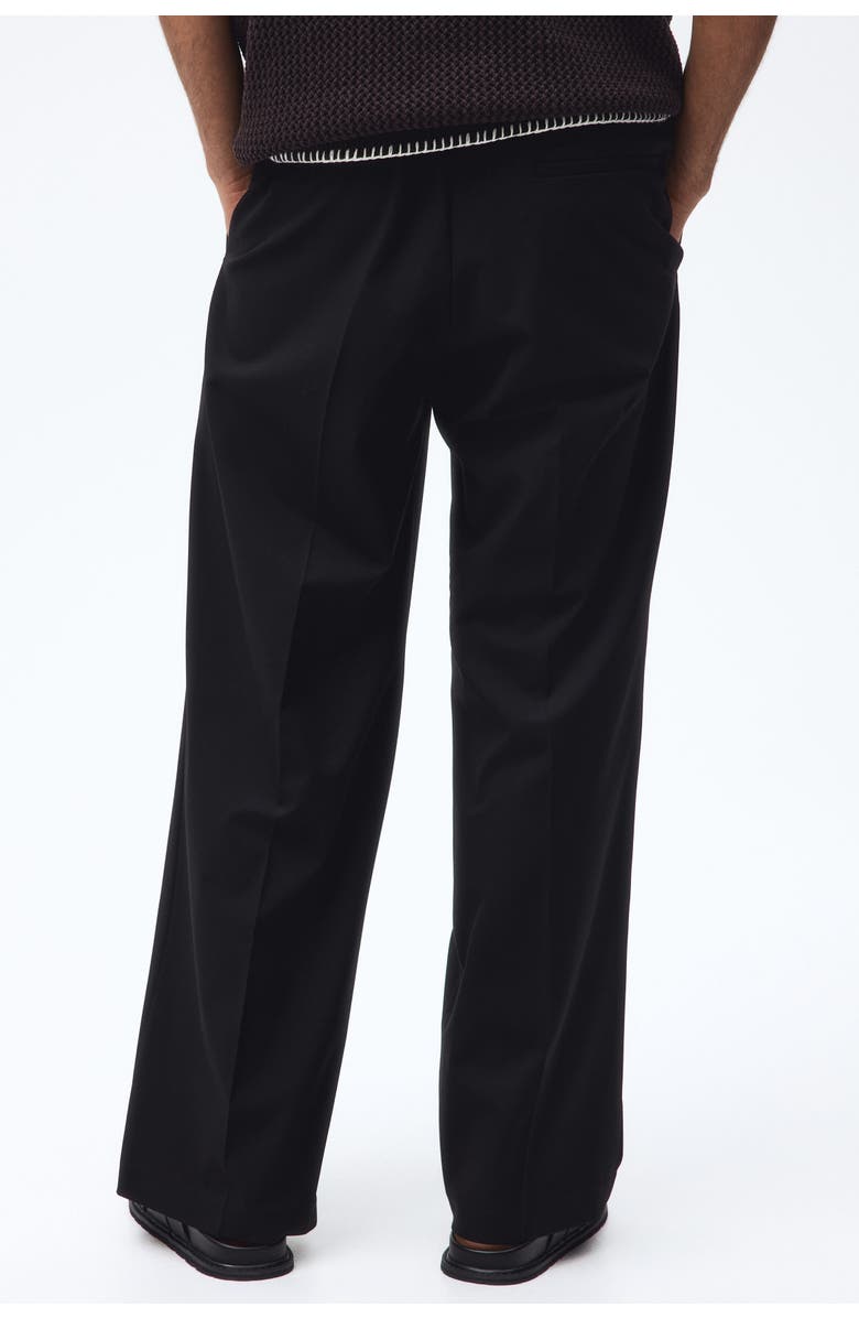 H&M Loose Fit Trousers, Alternate, color, Black