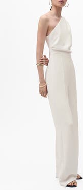 MANGO One-Shoulder Jumpsuit