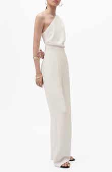 MANGO One-Shoulder Jumpsuit