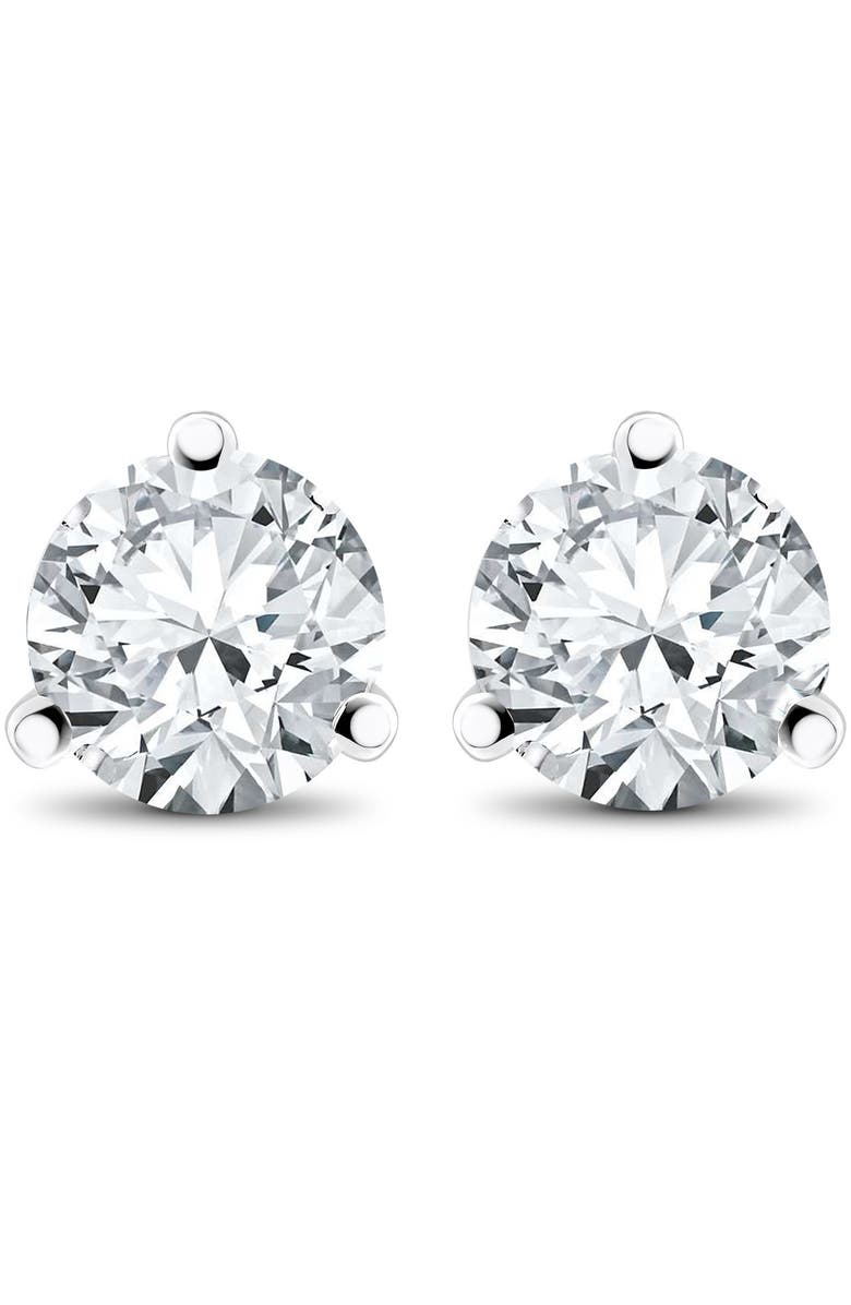 Bliss Diamond F/SI1 2ct Lab Grown Diamond Martni Studs 14k Gold, Main, color, 14K White Gold