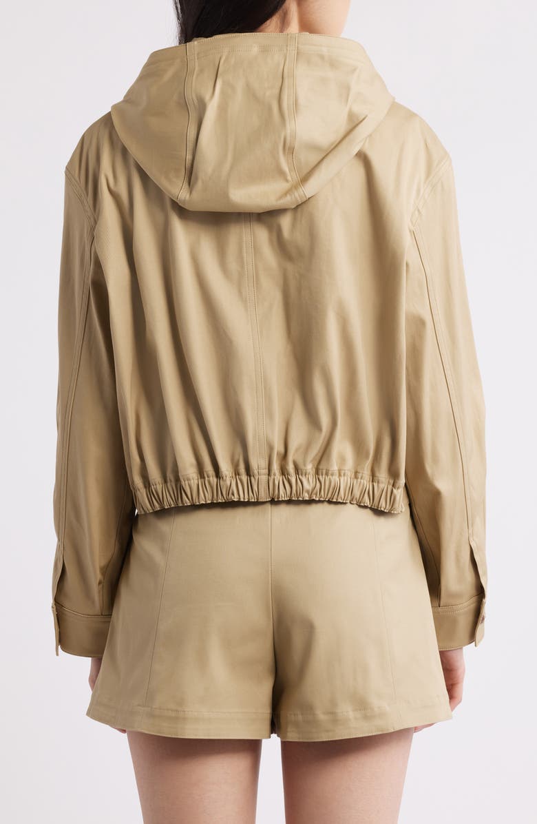 Theory Hooded Crop Jacket, Alternate, color, Trnch