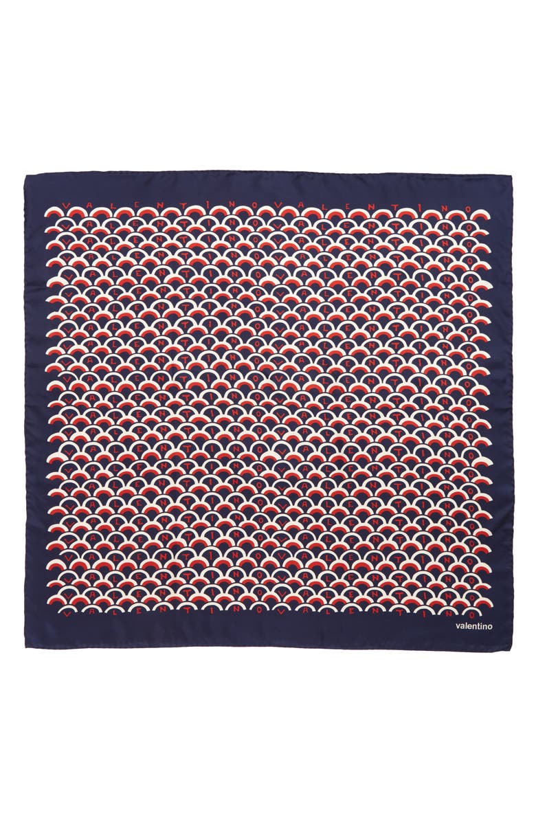 Valentino Garavani Scale Silk Scarf, Alternate, color, 
