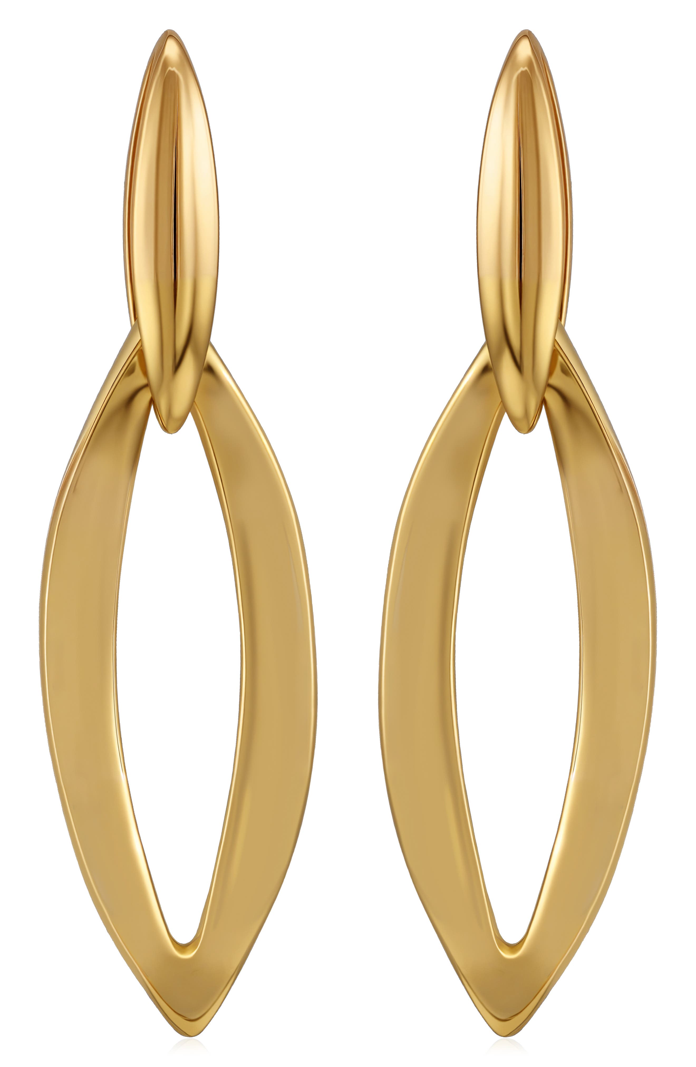 50mm Linear Drop Earrings