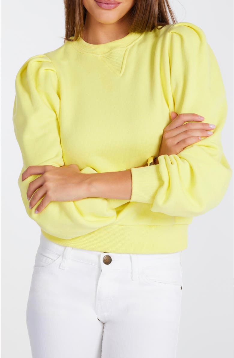 Bishop + Young Laurent Sweatshirt, Main, color, Lemon