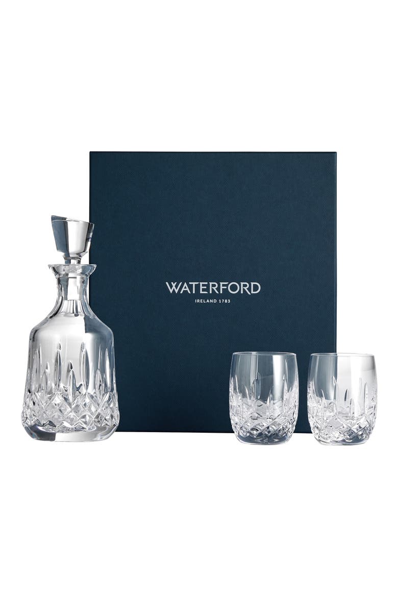 Lismore Lead Crystal Decanter & Double Old Fashioned Glasses 3-Piece Set, Alternate, color, NO COLOR