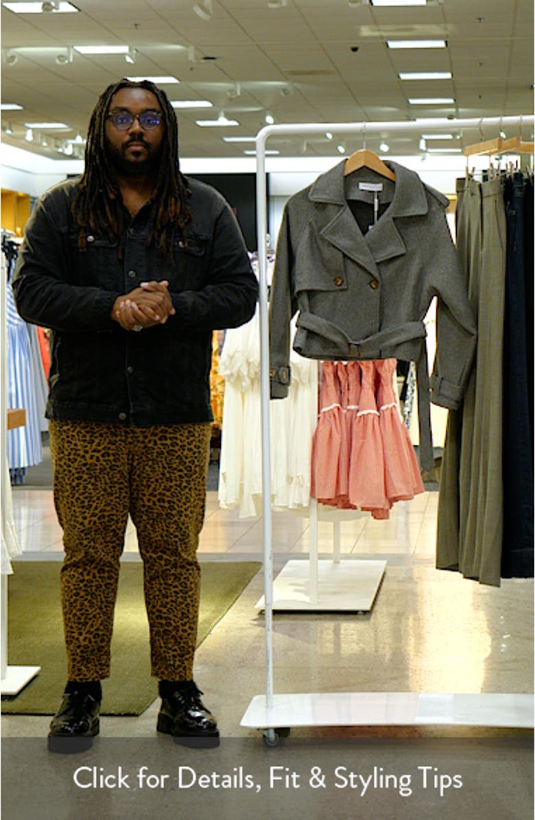 Zayda Crop Trench Coat, sales video thumbnail