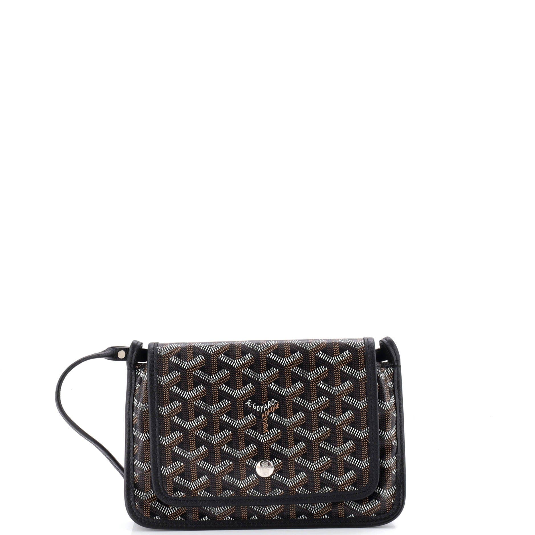 Plumet Clutch Wallet Coated Canvas, Main, color, Black
