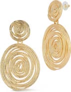 CHLOE AND MADISON Swirl Drop Earrings