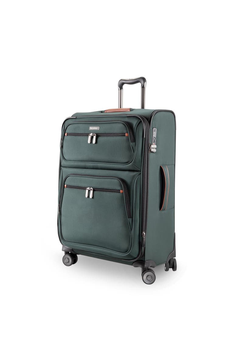 Montecito 3.0 Softside Expandable Suitcase, 25" Checked, Main, color, Hunter Green