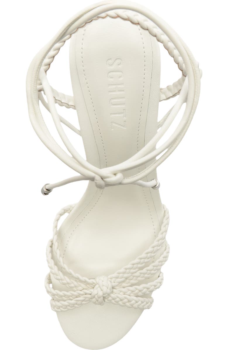 Schutz Adele Ankle Strap Sandal, Alternate, color, White